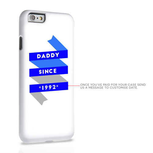Caseflex Daddy Custom Year iPhone 6 and 6s Case - White