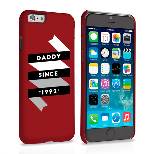 Caseflex Daddy Custom Year iPhone 6 and 6s Case - Red