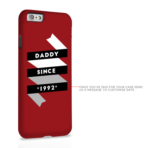 Caseflex Daddy Custom Year iPhone 6 and 6s Case - Red