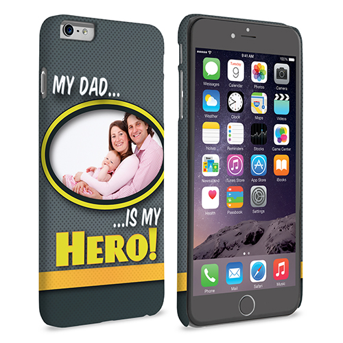 My Dad, My Hero Customised Photo iPhone 6 and 6s Plus Case - Grey