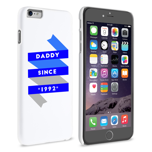Caseflex Daddy Custom Year iPhone 6 and 6s Plus Case - White