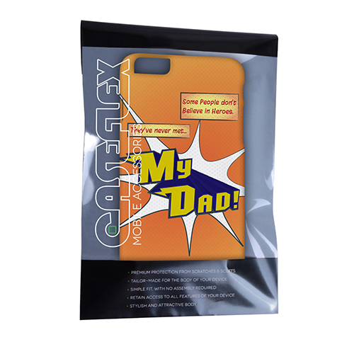 Caseflex My Dad Hero Cartoon iPhone 6 and 6s Plus Case – Orange