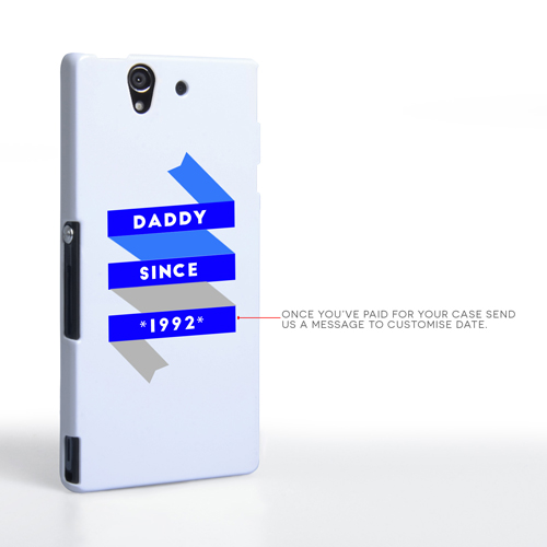 Caseflex Daddy Custom Year Sony Xperia Z Case - White