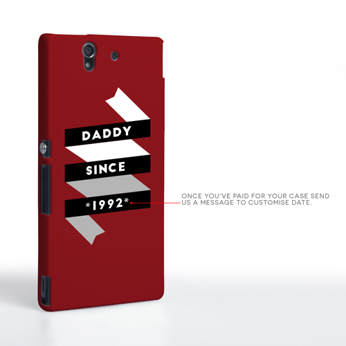 Caseflex Daddy Custom Year Sony Xperia Z Case - Red