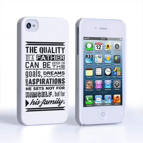 Caseflex Father Family Quote iPhone 4 / 4S Case 