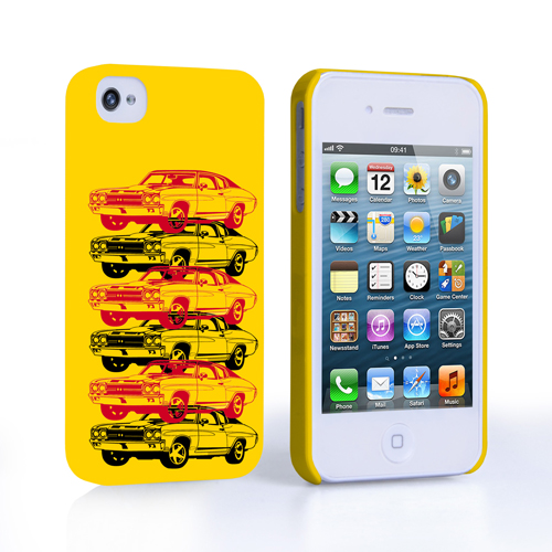 Caseflex Chevrolet Chevelle Classic Car iPhone 4 / 4S Case- Yellow