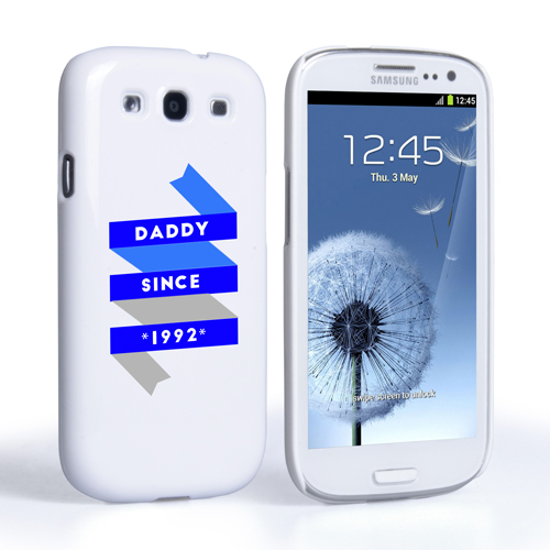 Caseflex Daddy Custom Year Samsung Galaxy S3 Case - White