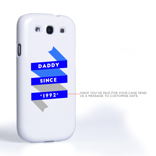 Caseflex Daddy Custom Year Samsung Galaxy S3 Case - White