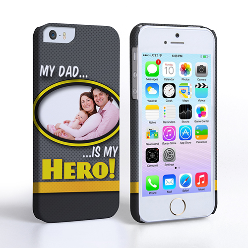 My Dad, My Hero Customised Photo iPhone 5 / 5S Case - Grey