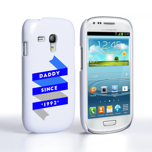 Caseflex Daddy Custom Year Samsung Galaxy S3 Mini Case - White