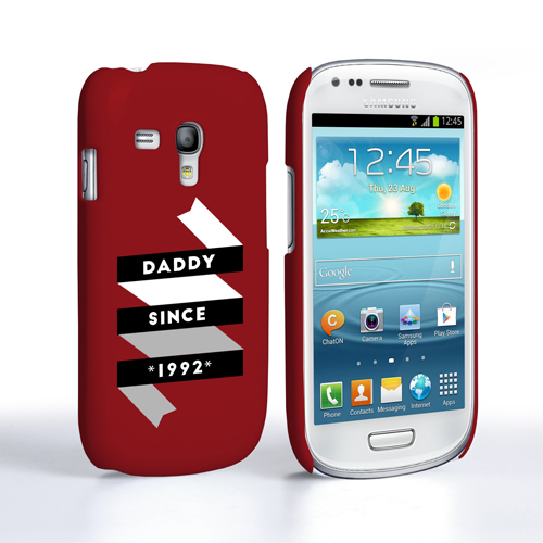 Caseflex Daddy Custom Year Samsung Galaxy S3 Mini Case - Red