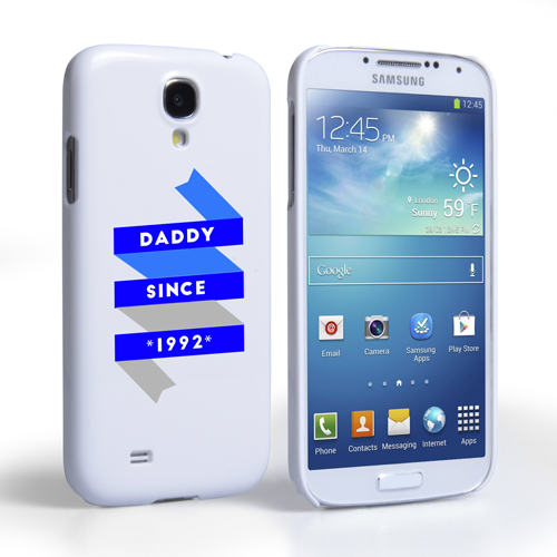 Caseflex Daddy Custom Year Samsung Galaxy S4 Case - White