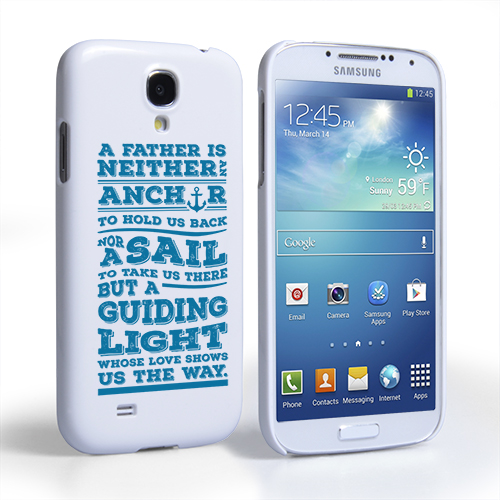 Caseflex Father Sail Quote Samsung Galaxy S4 Case
