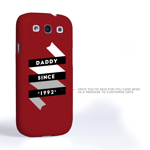 Caseflex Daddy Custom Year Samsung Galaxy S4 Mini Case - Red