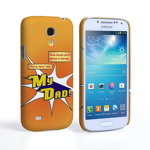 Caseflex My Dad Hero Cartoon Samsung Galaxy S4 Mini Case – Orange