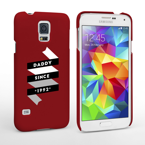 Caseflex Daddy Custom Year Samsung Galaxy S5 Case - Red