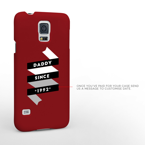 Caseflex Daddy Custom Year Samsung Galaxy S5 Case - Red