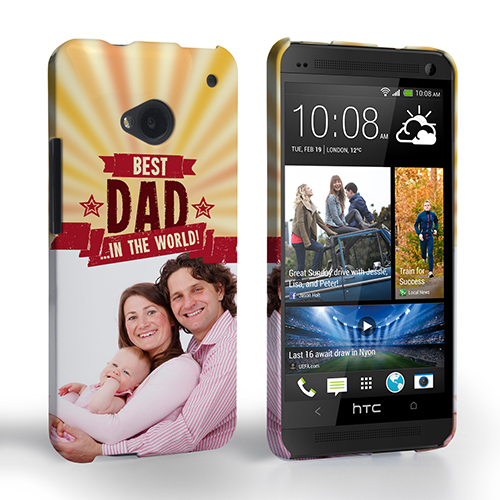 Caseflex HTC One Best Dad in the World (Red) Case/Cover