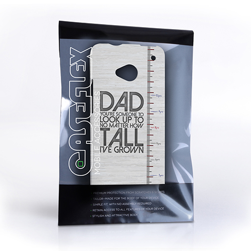 Caseflex HTC One Dad Growing Up Quote Case/Cover