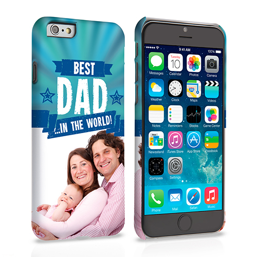 Caseflex iPhone 6 and 6s Best Dad in the World (Blue) Case/Cover