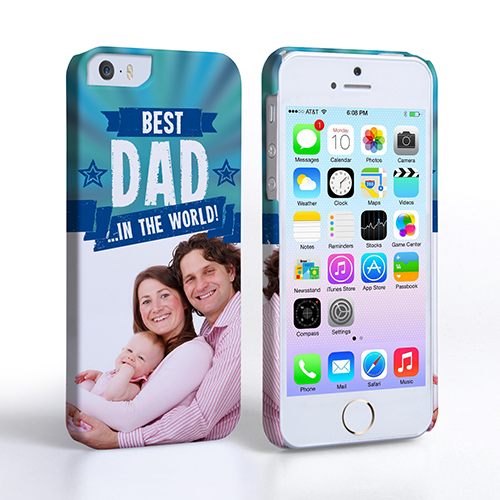 Caseflex iPhone 5 / 5S Best Dad in the World (Blue) Case/Cover