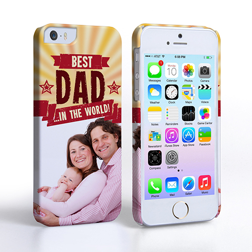 Caseflex iPhone 5 / 5S Best Dad in the World (Red) Case/Cover