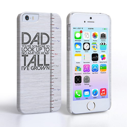 Caseflex iPhone 5 / 5S Dad Growing Up Quote Case/Cover