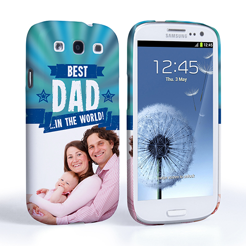 Caseflex Samsung Galaxy S3 Best Dad in the World (Blue) Case/Cover