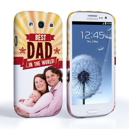 Caseflex Samsung Galaxy S3 Best Dad in the World (Red) Case/Cover