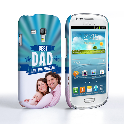 Caseflex Samsung Galaxy S3 Mini Best Dad in the World (Blue) Case/Cover