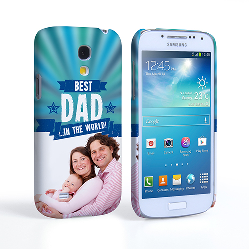 Caseflex Samsung Galaxy S4 Mini Best Dad in the World (Blue) Case/Cover