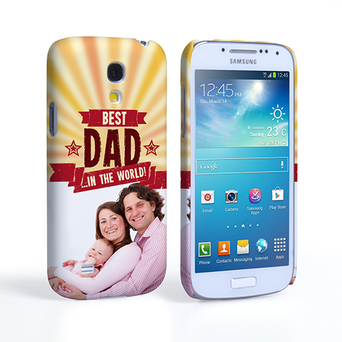 Caseflex Samsung Galaxy S4 Mini Best Dad in the World (Red) Case/Cover