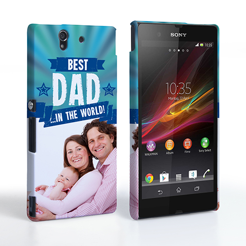 Caseflex Sony Xperia Z Best Dad in the World (Blue) Case/Cover