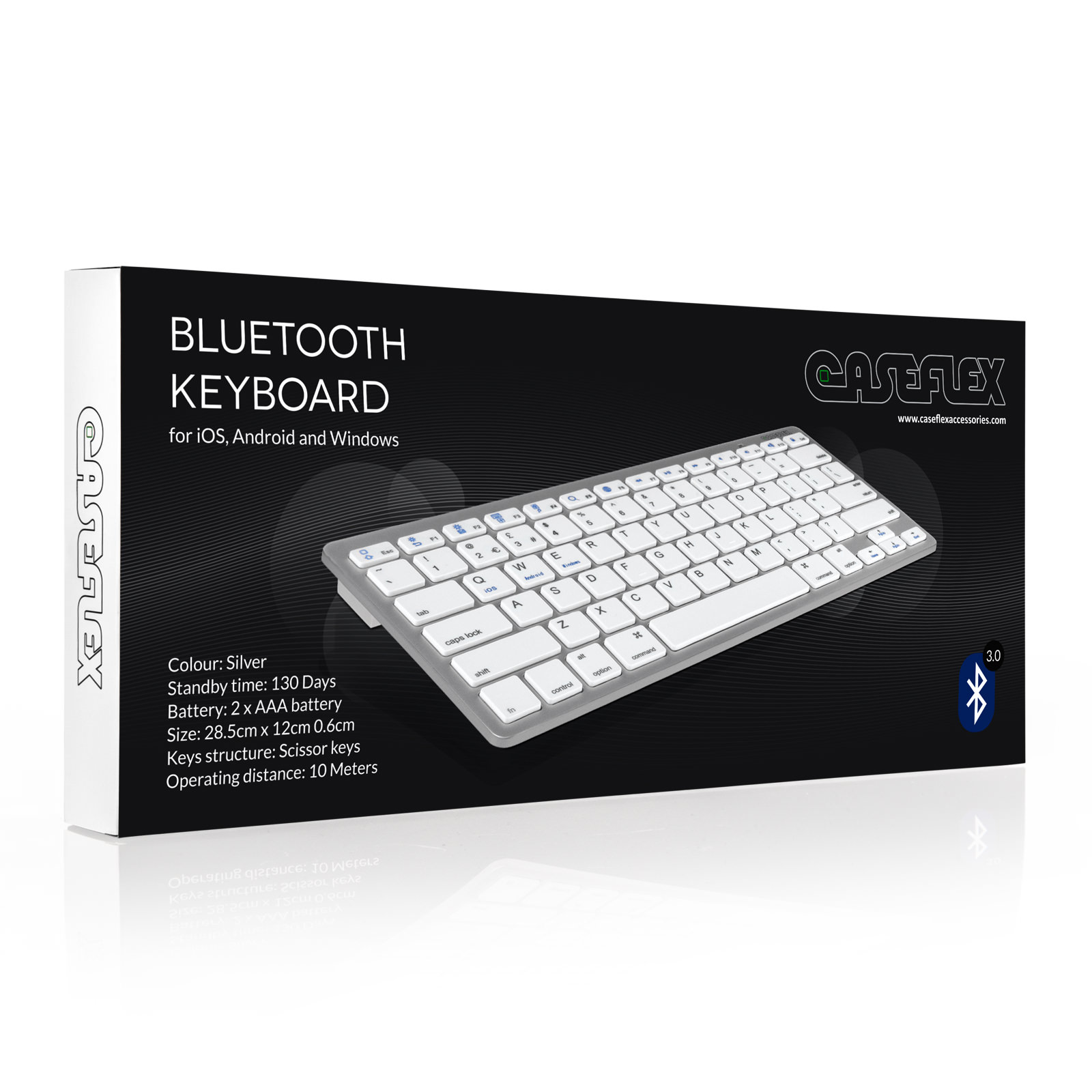 Caseflex Ultra Slim Wireless Universal Bluetooth Keyboard