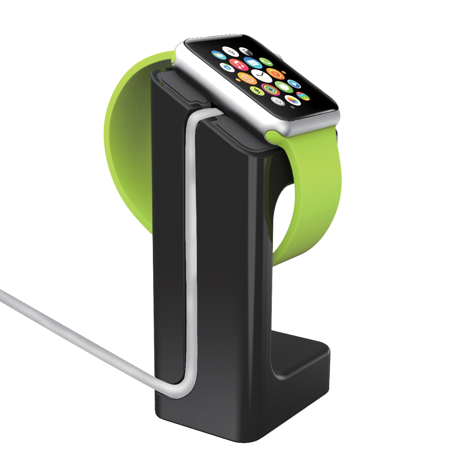 Yousave Accessories Apple Watch Charging Stand - Black