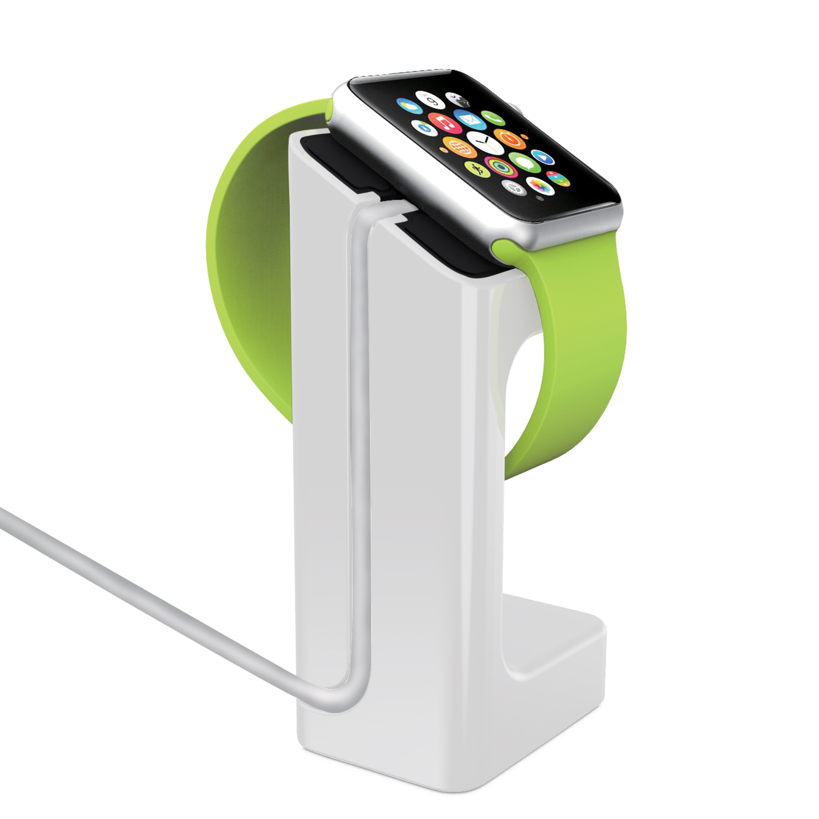 Yousave Accessories Apple Watch Charging Stand - White