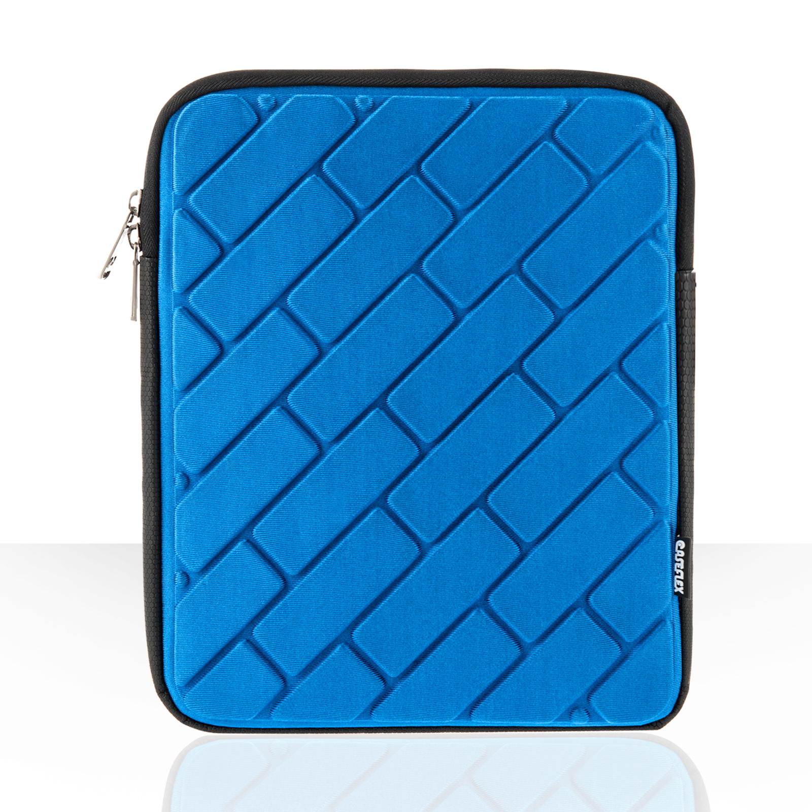 Caseflex Brick Pattern iPad Pouch - Blue 