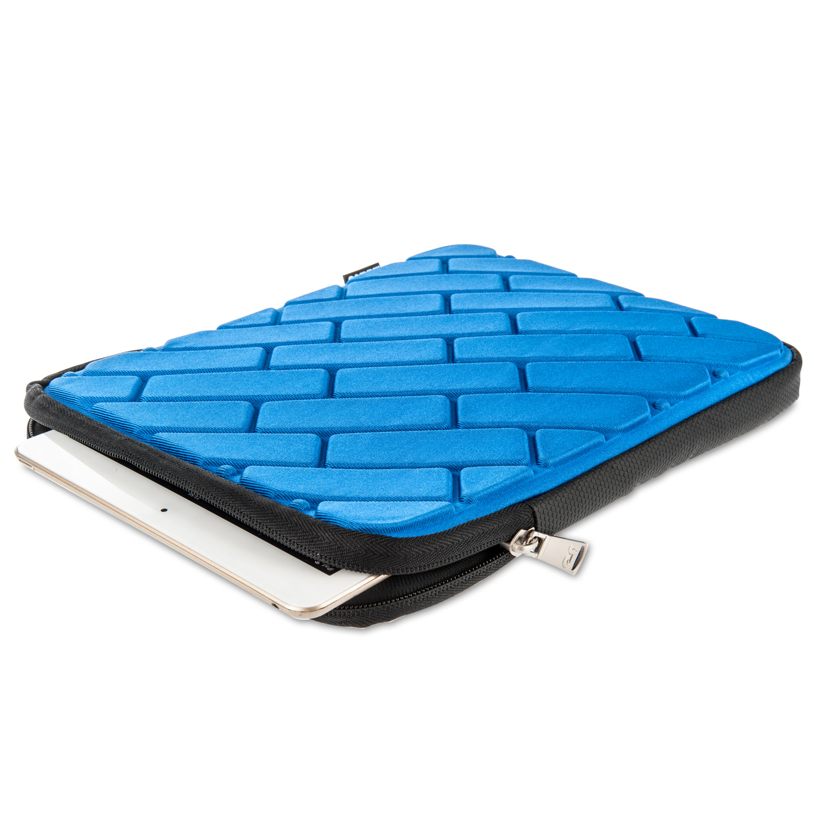 Caseflex Brick Pattern iPad Pouch - Blue 