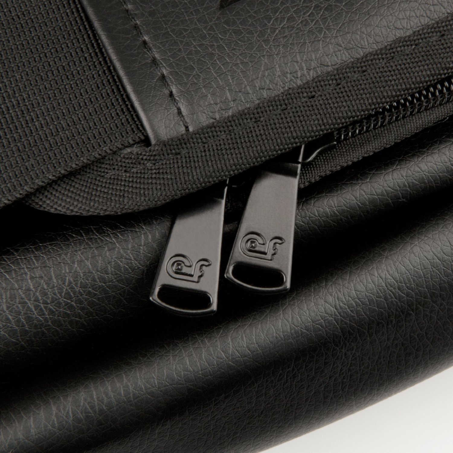 Caseflex Pu Leather Laptop Messenger Bag Black