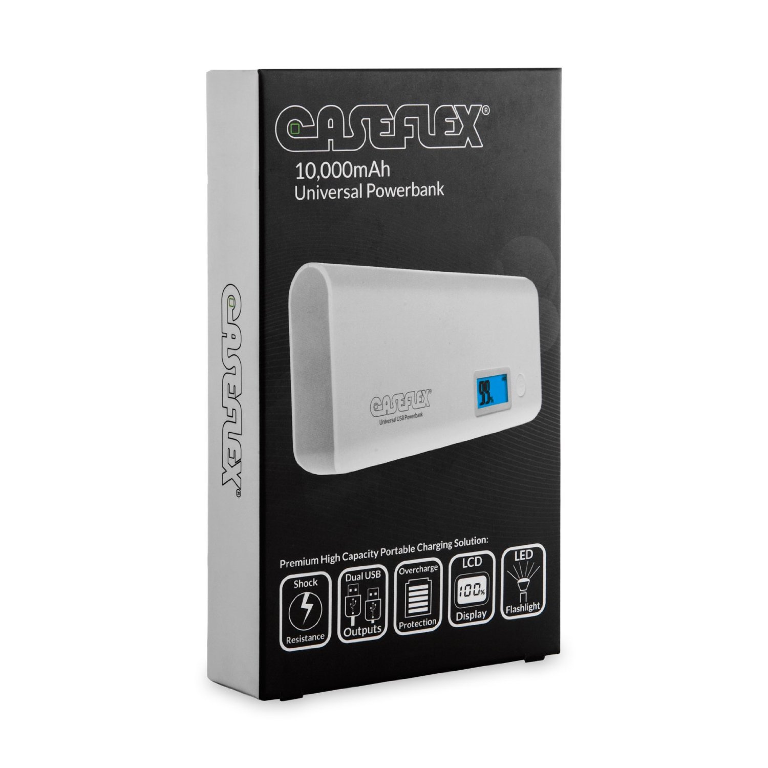 Caseflex Universal 10000 mAh Portable Rechargeable Powerbank 