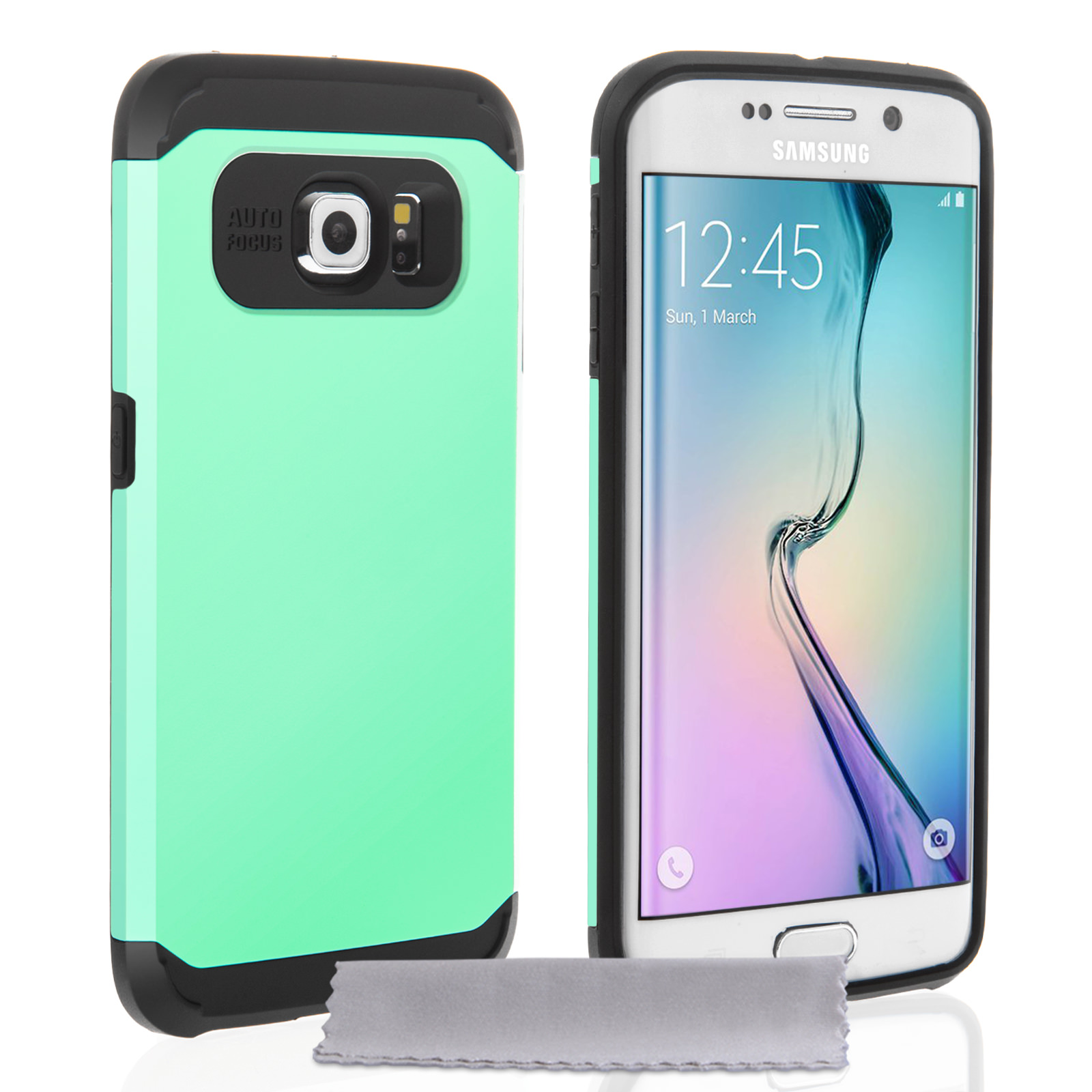 Caseflex Samsung Galaxy S6 Edge Tough Armor - Mint Green Case