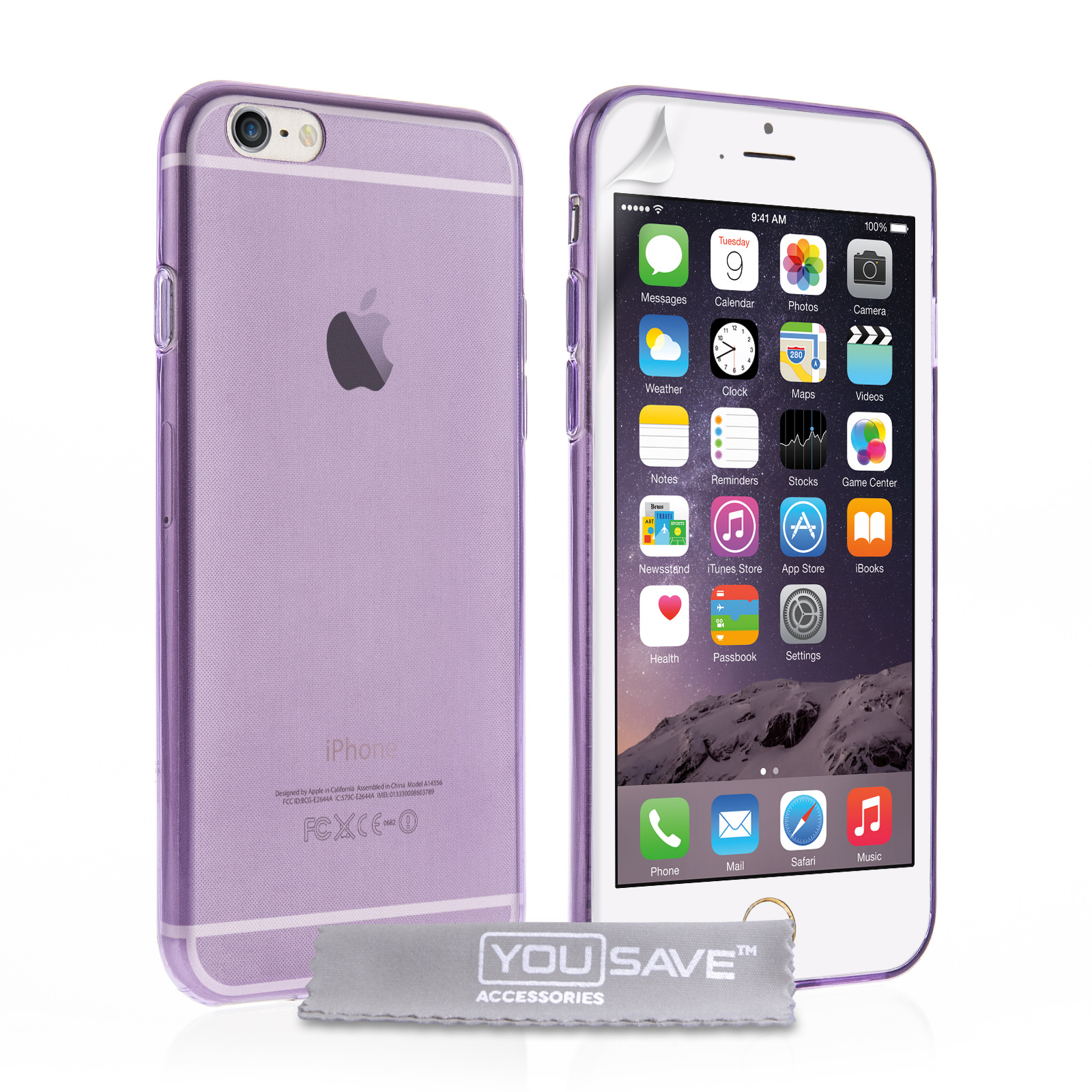 Yousave Accessories iPhone 6 and 6s Ultra Thin Gel Case - Purple