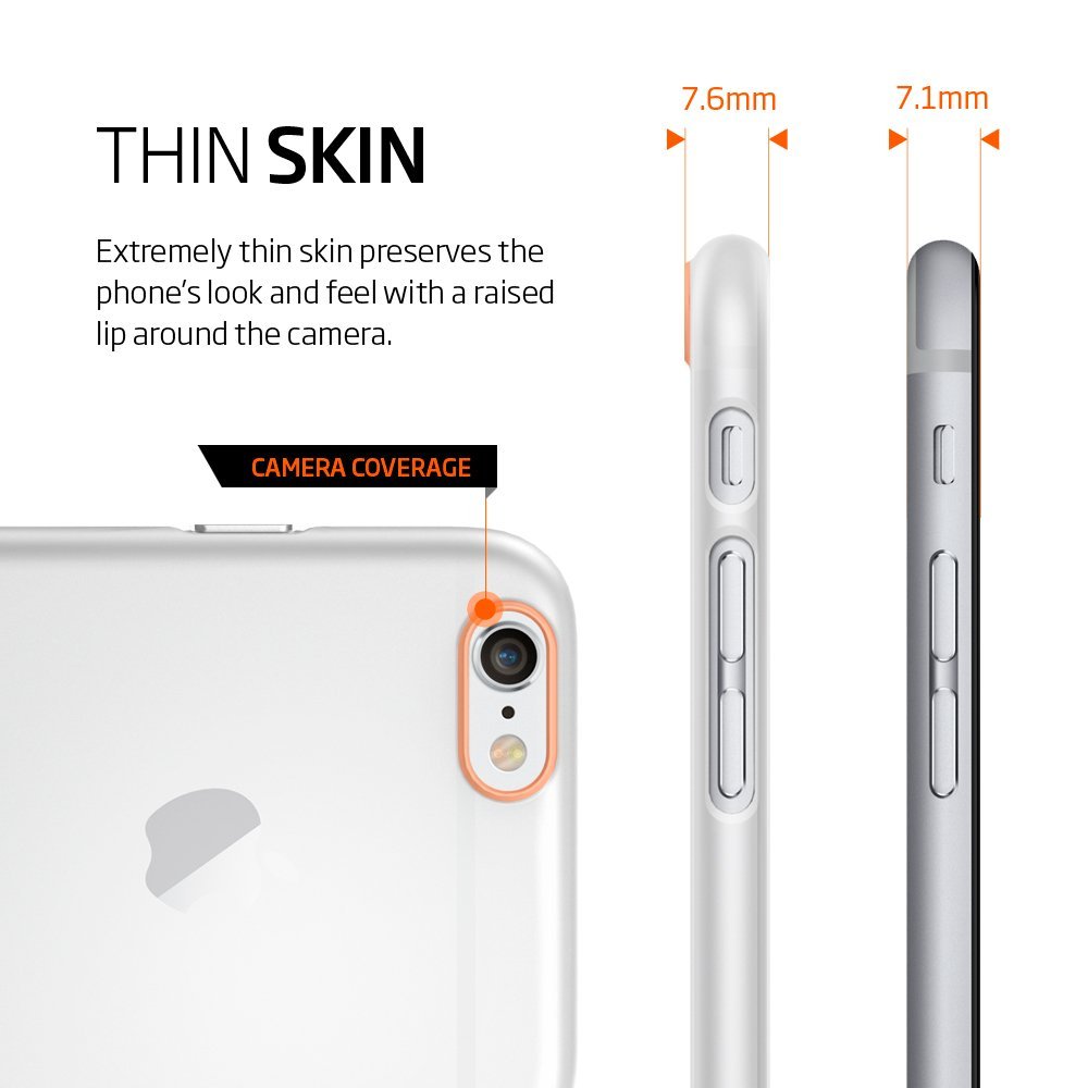 Spigen iPhone 6 and 6s Air Skin Soft - Clear Case