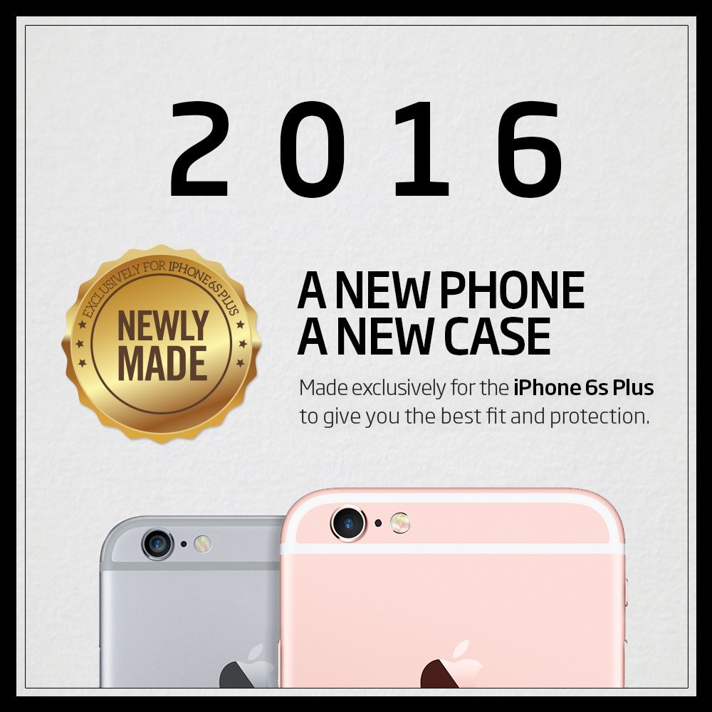 Spigen iPhone 6 Plus and 6s Plus Tough Armor Case- Champagne Gold