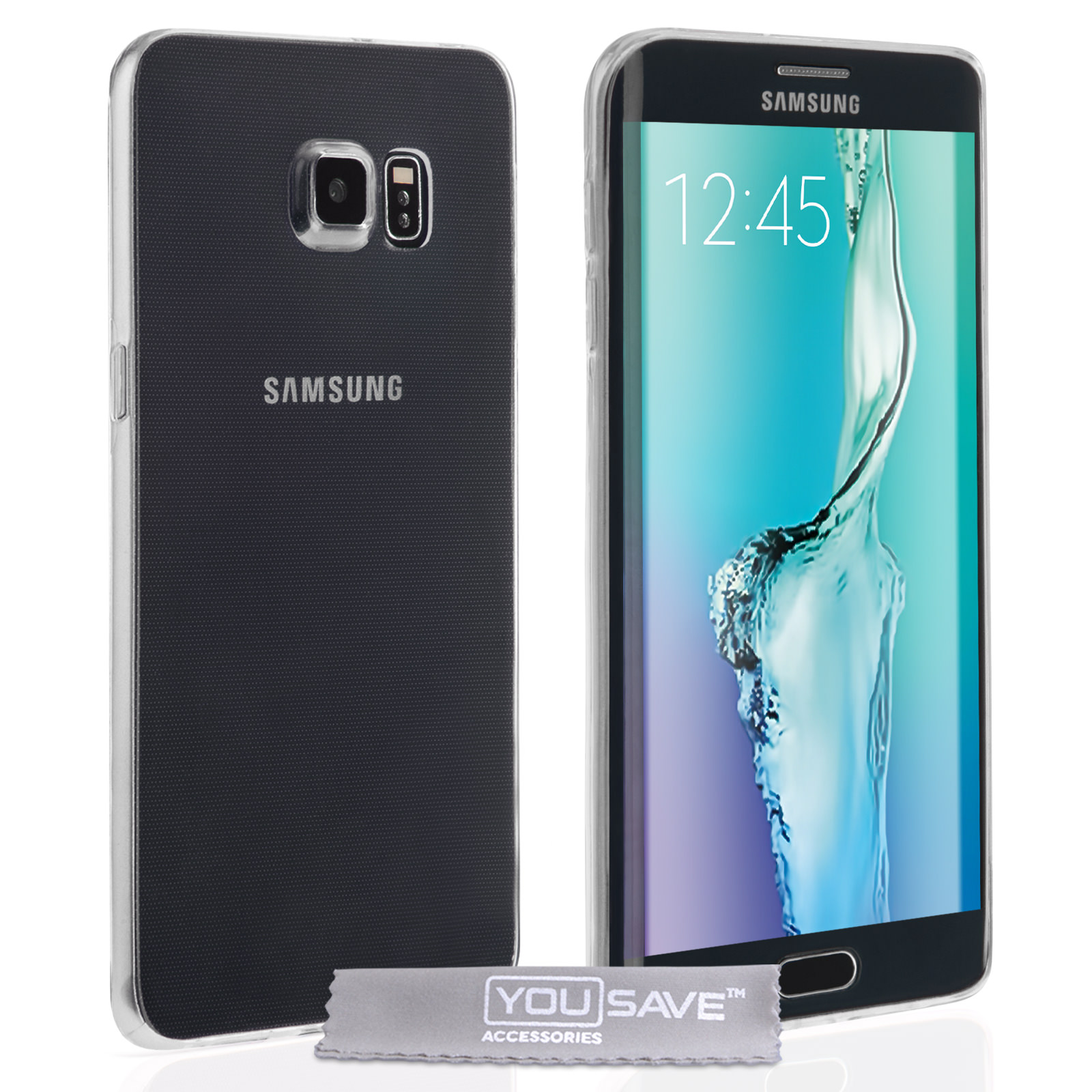 Yousave Accessories Samsung Galaxy S6 Edge Plus Ultra -Thin Gel Clear Case