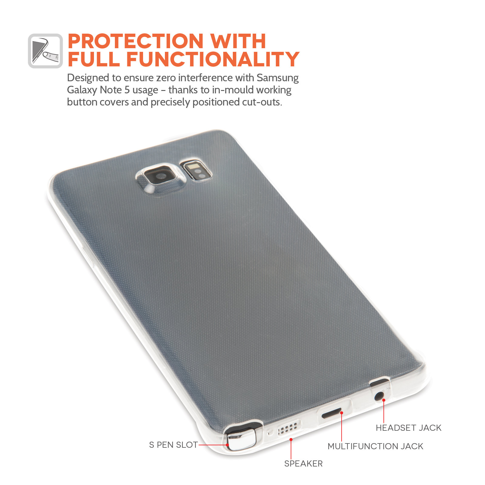 Samsung Galaxy Note 5 Ultra Thin Gel - Clear