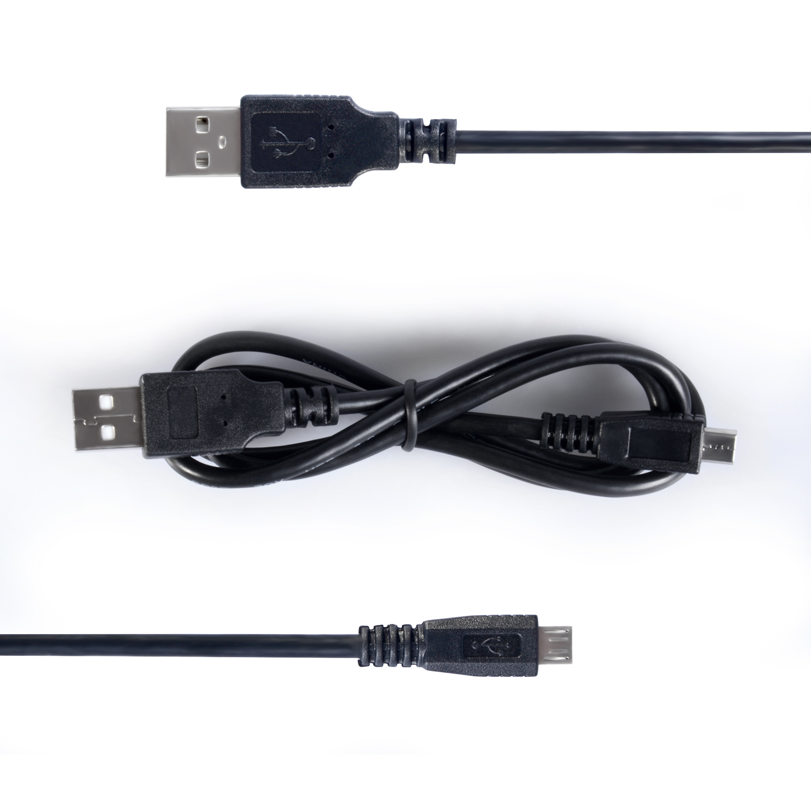 USB To Micro USB Cable - Black (0.8M)