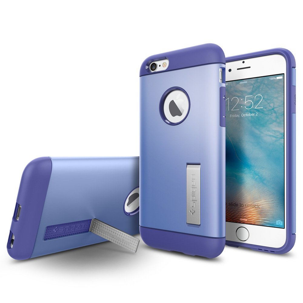 Spigen iPhone 6 and 6S Case Slim Armor Violet ( SM coated )