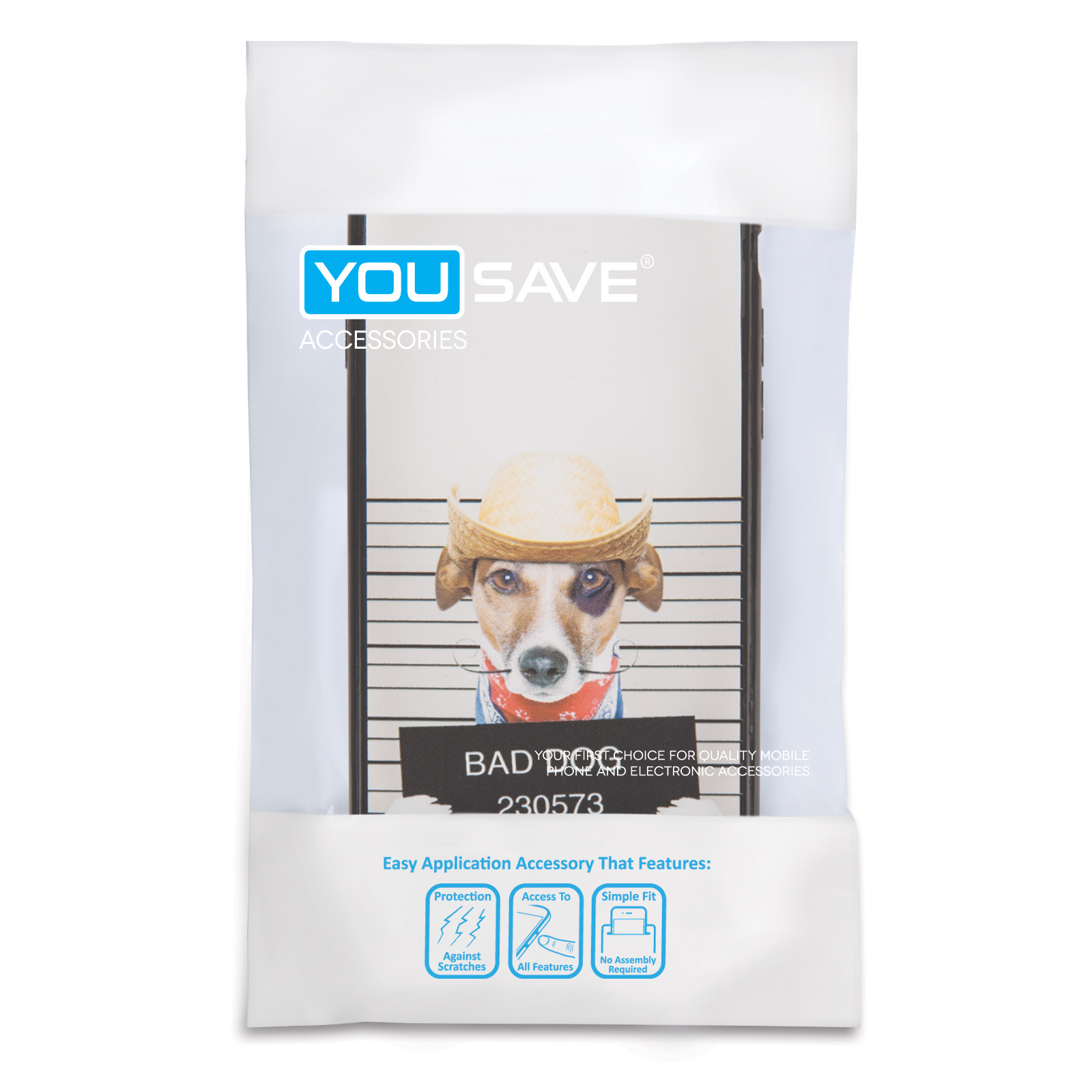 Yousave Accessories iPhone 6 and 6s Fun Case - Bad Dog Design