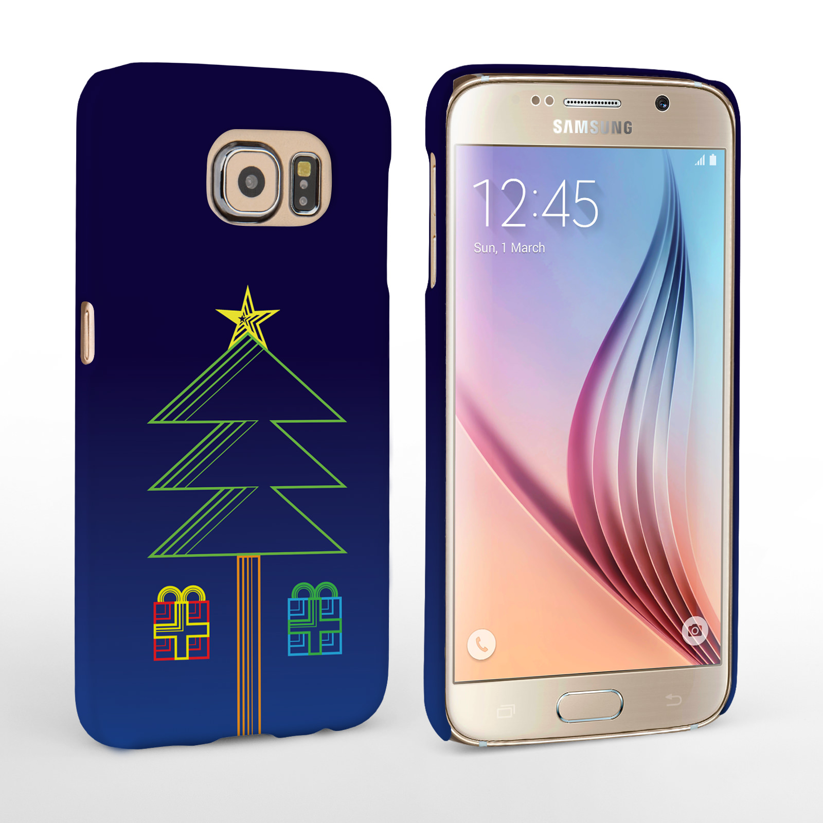 Caseflex Samsung Galaxy S6 Christmas Tree & Presents Hard Case